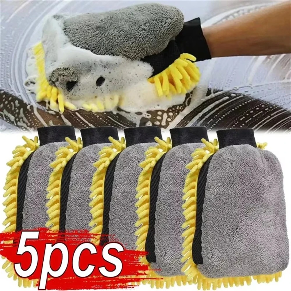 Detailing Brush Set - 1/5 pçs luvas de lavagem de