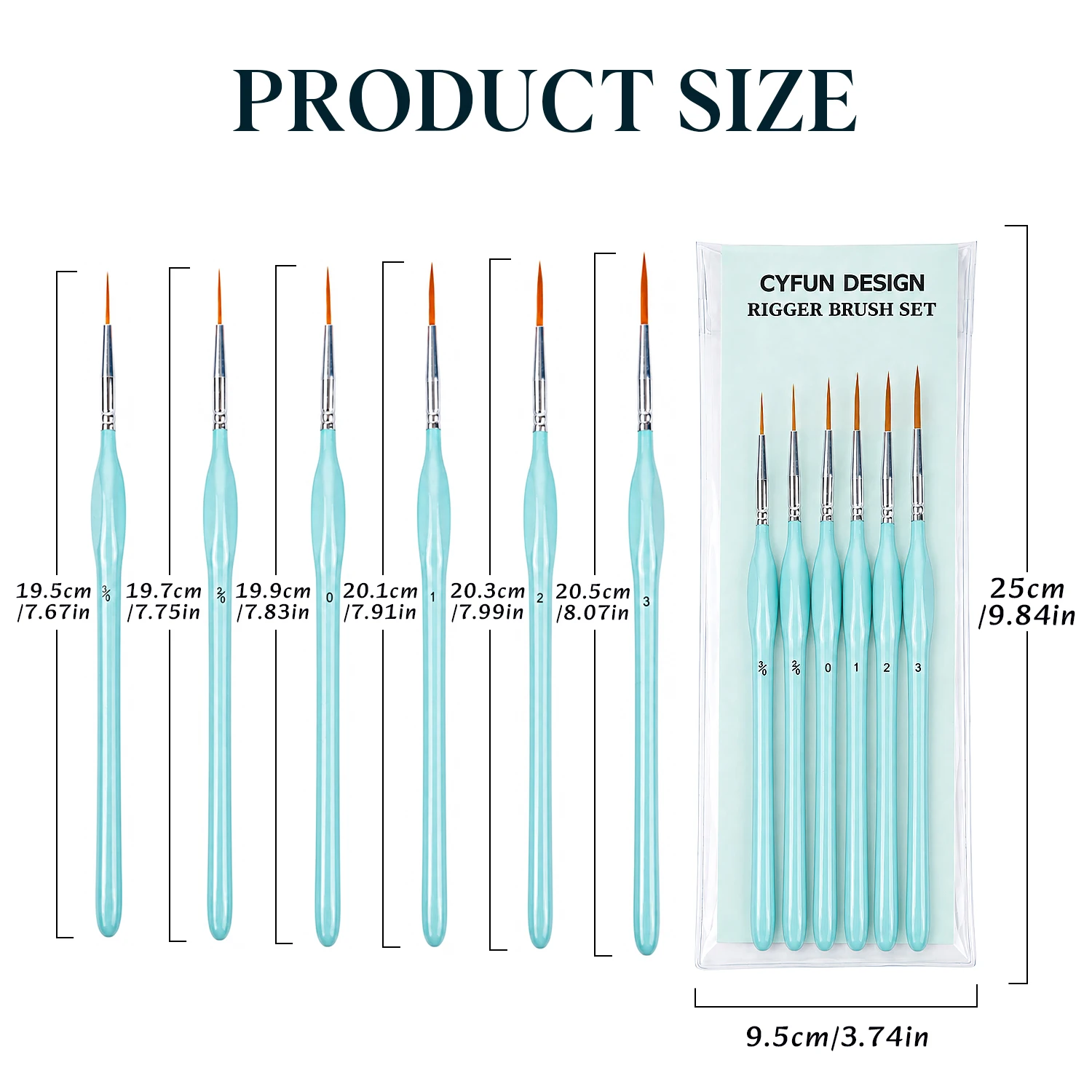 Conjunto de 6 Pincéis de Pintu - Detailing Brush Set avaliação e preço
